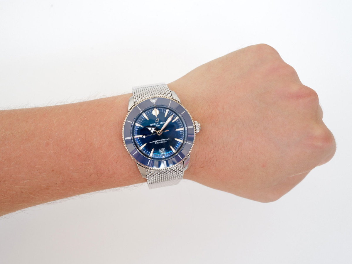 Часы Breitling SuperOcean Heritage B31 Automatic Blue Dial 42 NEW[4]