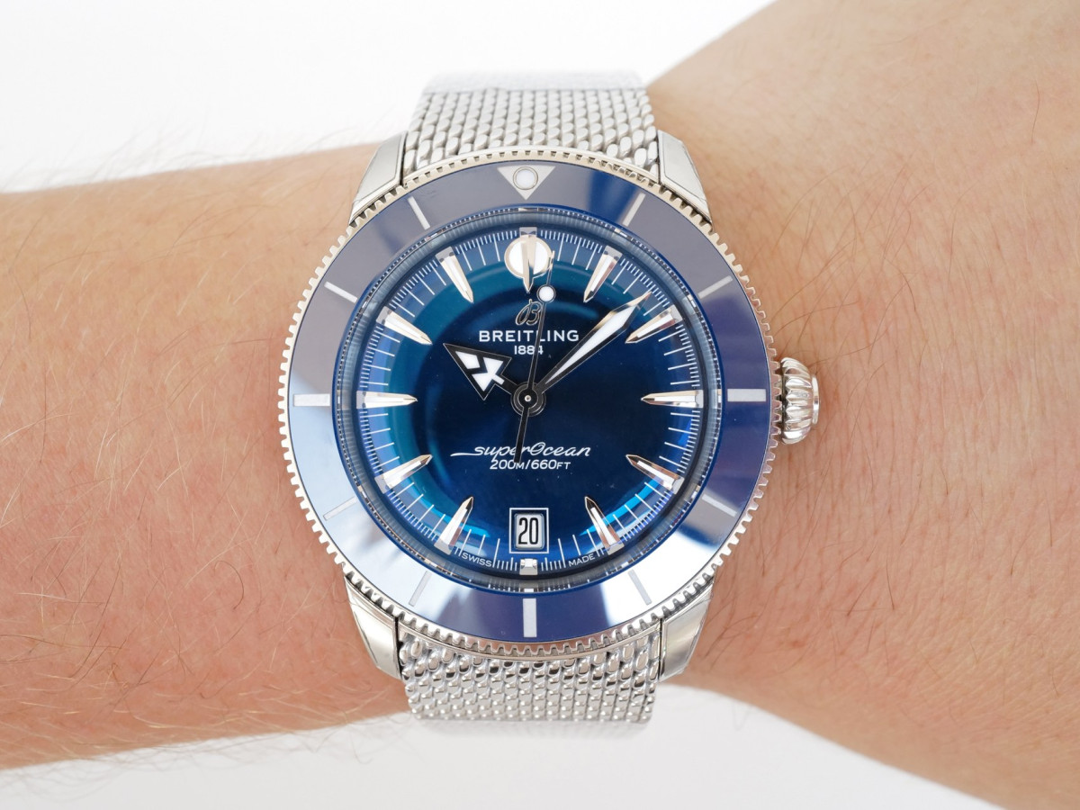 Часы Breitling SuperOcean Heritage B31 Automatic Blue Dial 42 NEW[5]