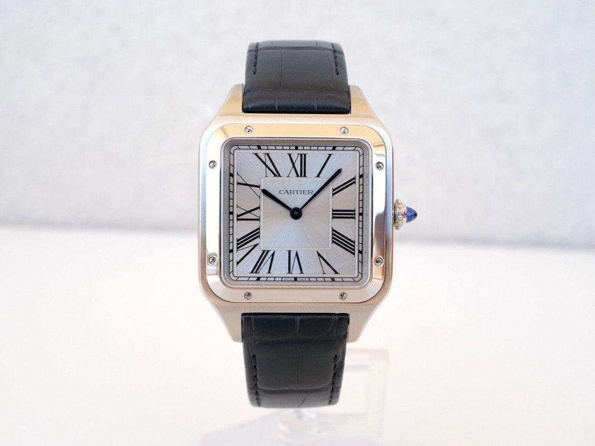 Купить часы Cartier Santos Dumont XL Silver Dial Manual Wind