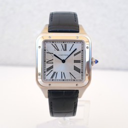 Швейцарские часы Cartier Santos Dumont XL Silver Dial Manual Wind