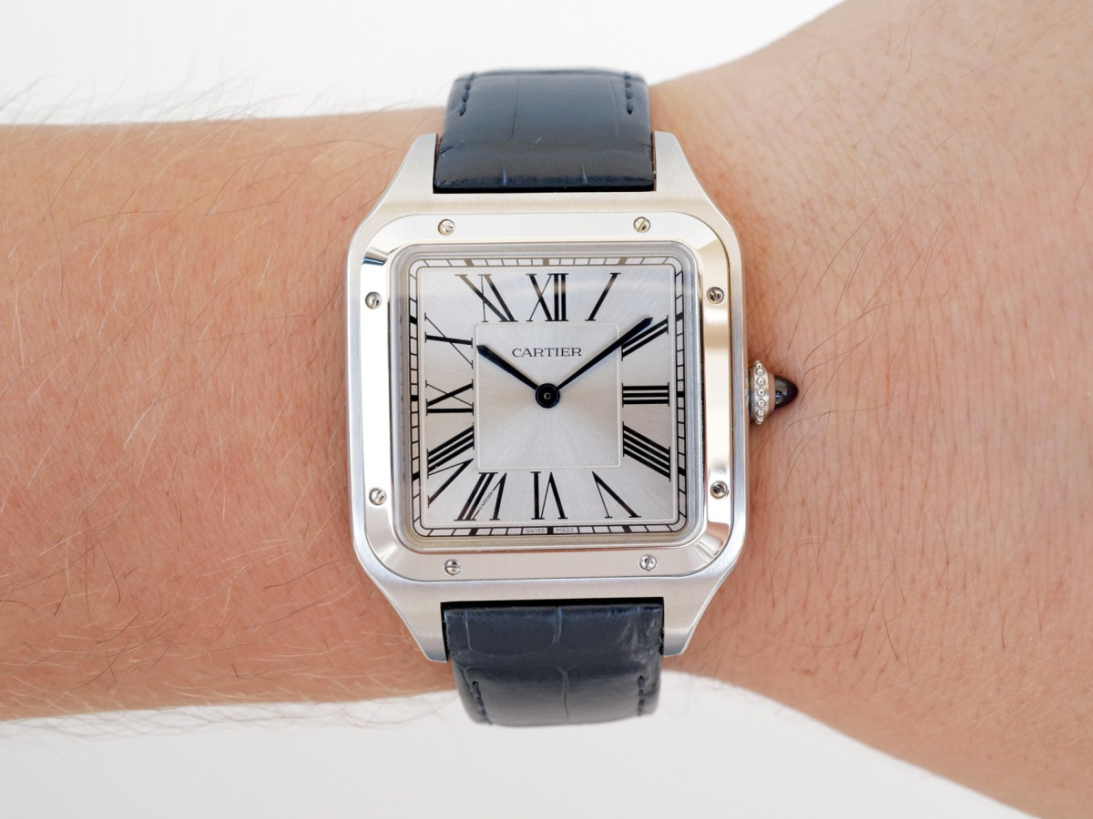 Часы Cartier Santos Dumont XL Silver Dial Manual Wind[5]