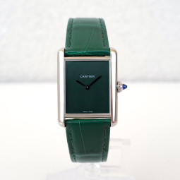 Швейцарские часы Cartier Tank Must De Cartier Green Dial