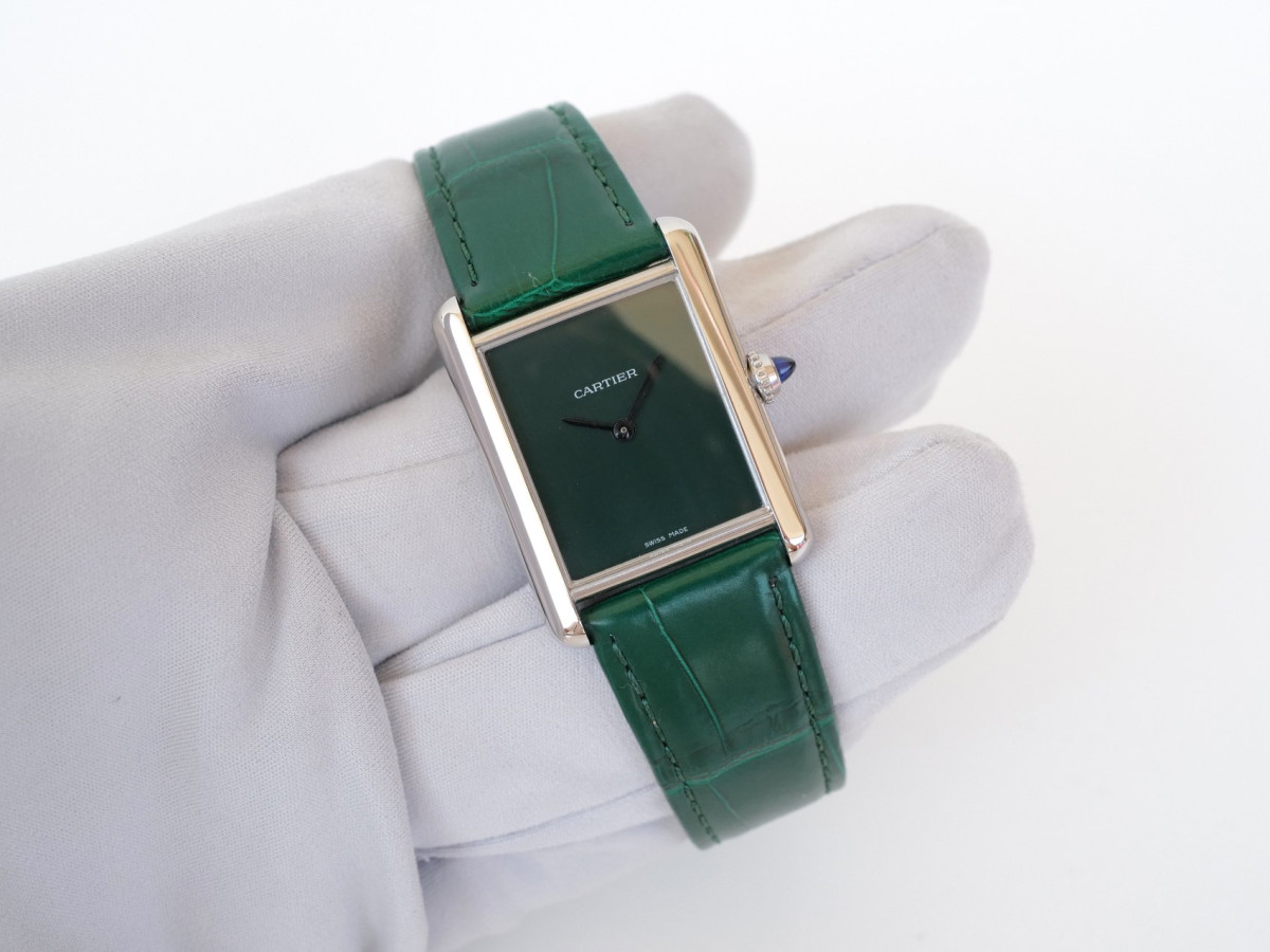 Часы Cartier Tank Must De Cartier Green Dial[8]