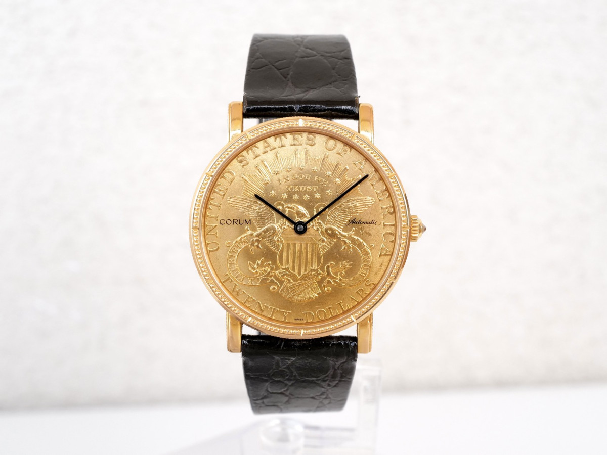Купить часы Corum Coin Watch Twenty Dollar Heritage Liberty Double Eagle 22K Yellow Gold 35