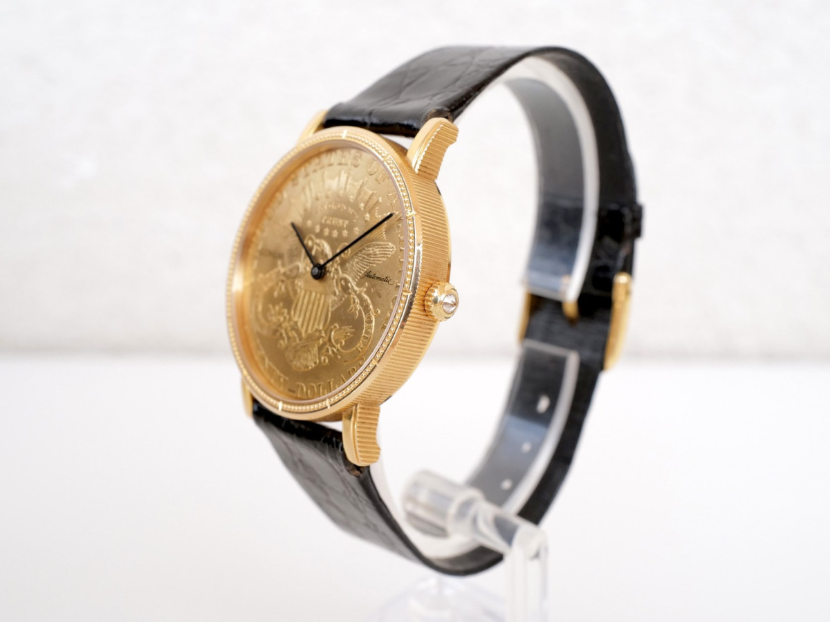 Часы Corum Coin Watch Twenty Dollar Heritage Liberty Double Eagle 22K Yellow Gold 35[7]