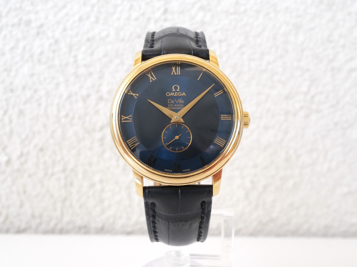 Купить часы Omega De Ville Prestige 18K Yellow Gold Blue Dial 39