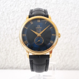 Швейцарские часы Omega De Ville Prestige 18K Yellow Gold Blue Dial 39