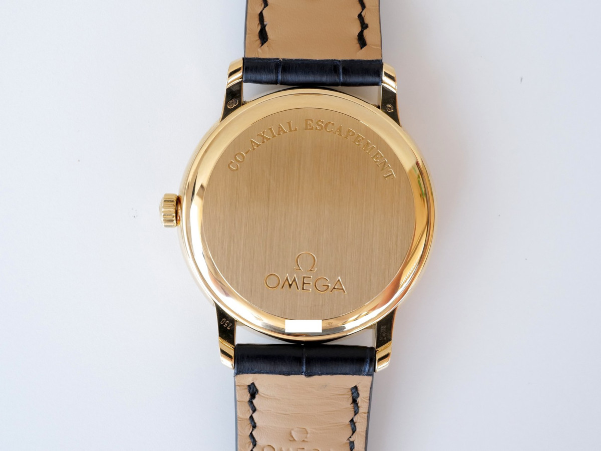 Часы Omega De Ville Prestige 18K Yellow Gold Blue Dial 39[3]