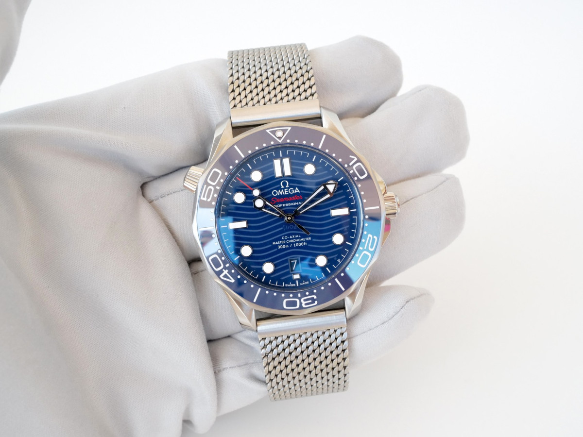 Часы Omega Seamaster Diver 300m Co-Axial Chronometer Blue Dial 42mm[8]