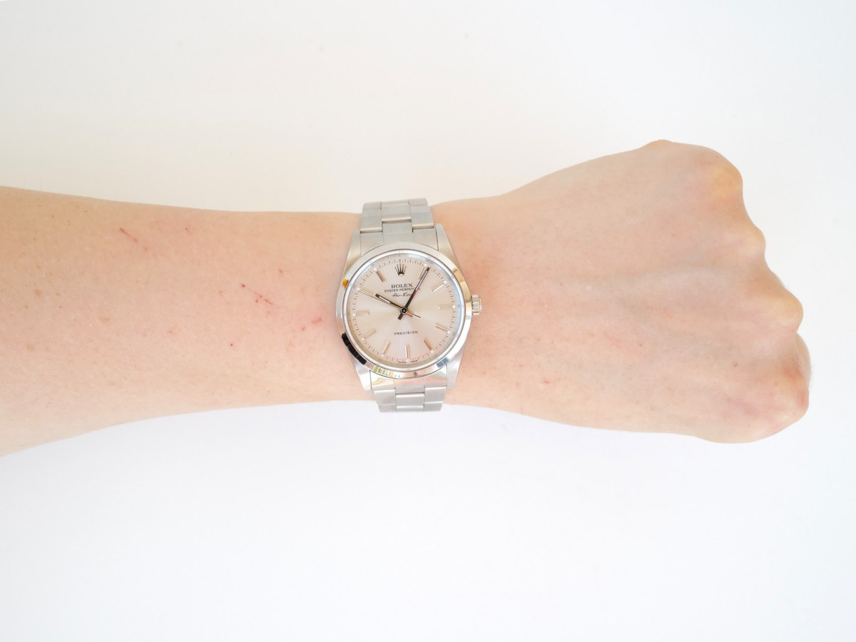 Годинник Rolex Air King 34 Silver Dial Steel Automatic[4]