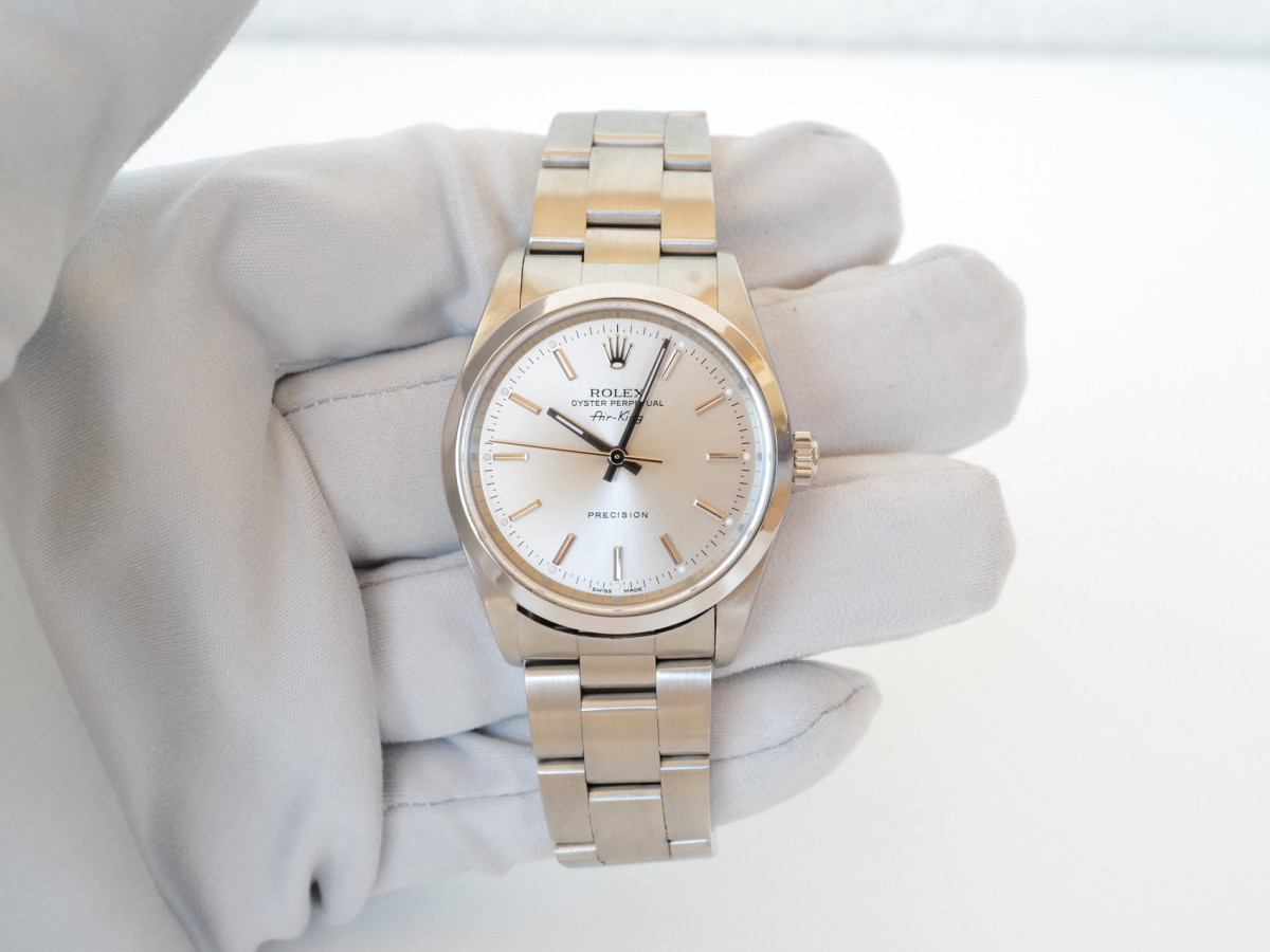 Годинник Rolex Air King 34 Silver Dial Steel Automatic[8]