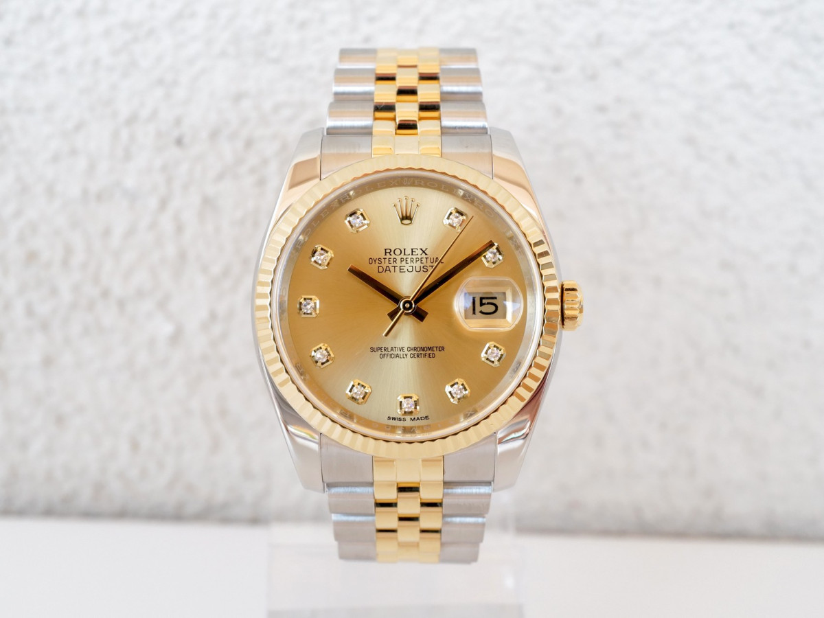 Купити годинник Rolex Datejust 36 Jubilee Steel 18K Yellow Gold Champagne Diamond Dial