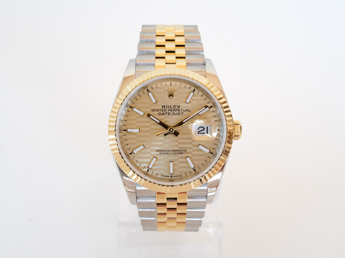 Купити годинник Rolex Datejust 36 Jubilee Steel 18K Yellow Gold Champagne Motif Dial