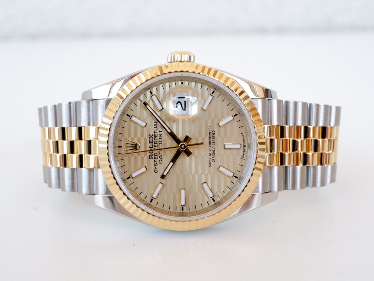 Годинник Rolex Datejust 36 Jubilee Steel 18K Yellow Gold Champagne Motif Dial