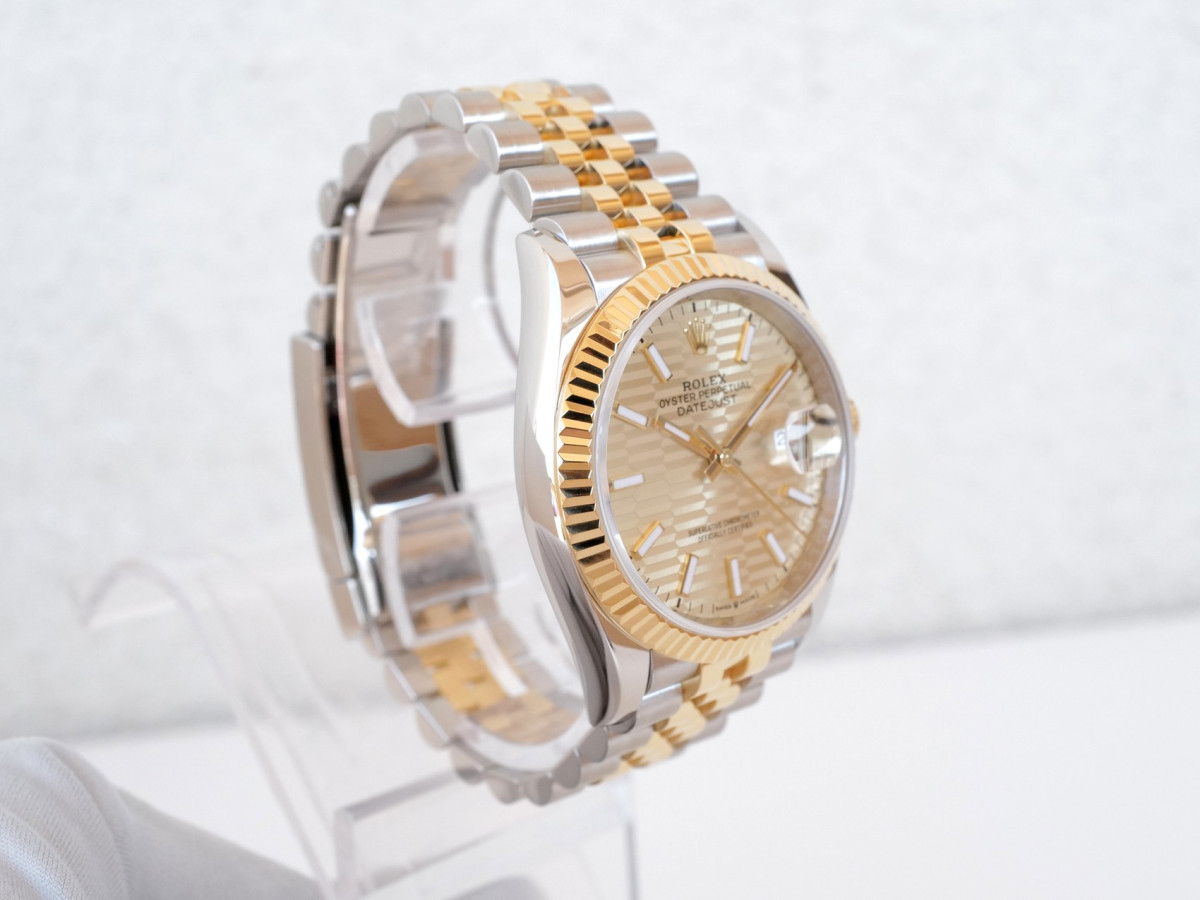 Годинник Rolex Datejust 36 Jubilee Steel 18K Yellow Gold Champagne Motif Dial[6]