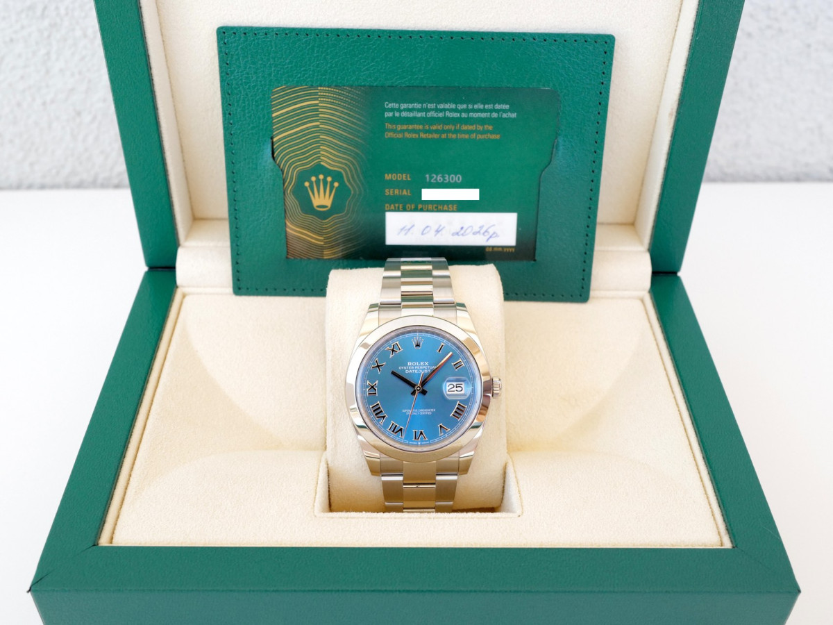 Часы Rolex Datejust 41 Blue Roman Dial Oyster Bracelet (2026) NEW[9]