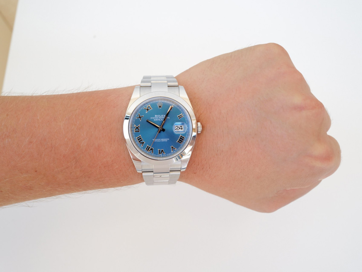 Часы Rolex Datejust 41 Blue Roman Dial Oyster Bracelet (2026) NEW[4]