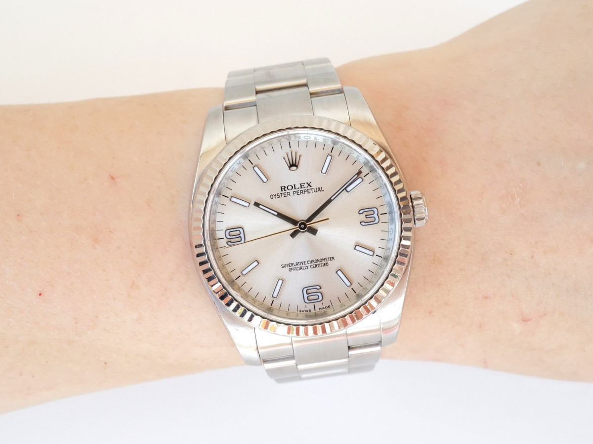 Годинник Rolex Oyster Perpetual 36 Silver Dial[5]