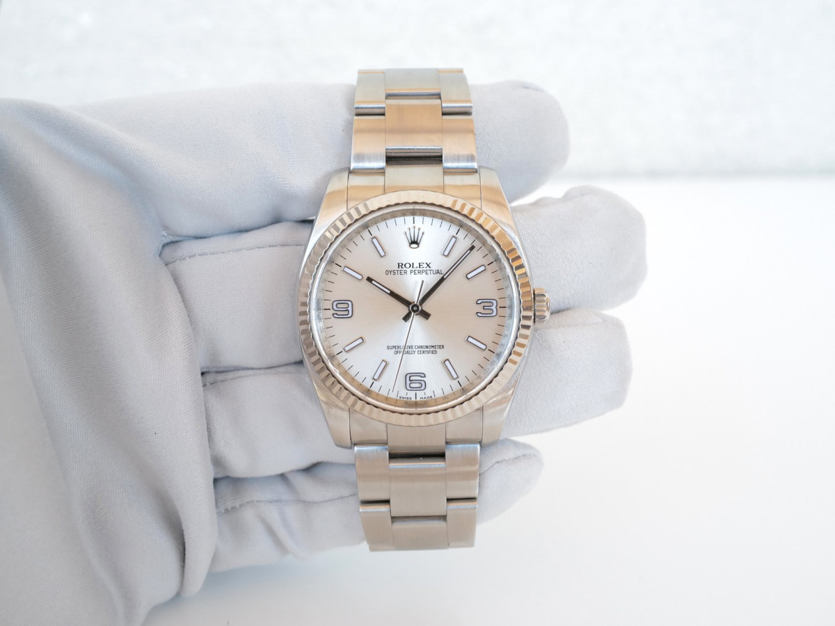 Годинник Rolex Oyster Perpetual 36 Silver Dial[8]