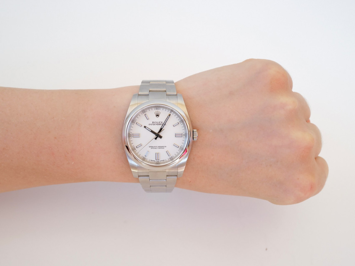 Часы Rolex Oyster Perpetual 36 White Dial[4]