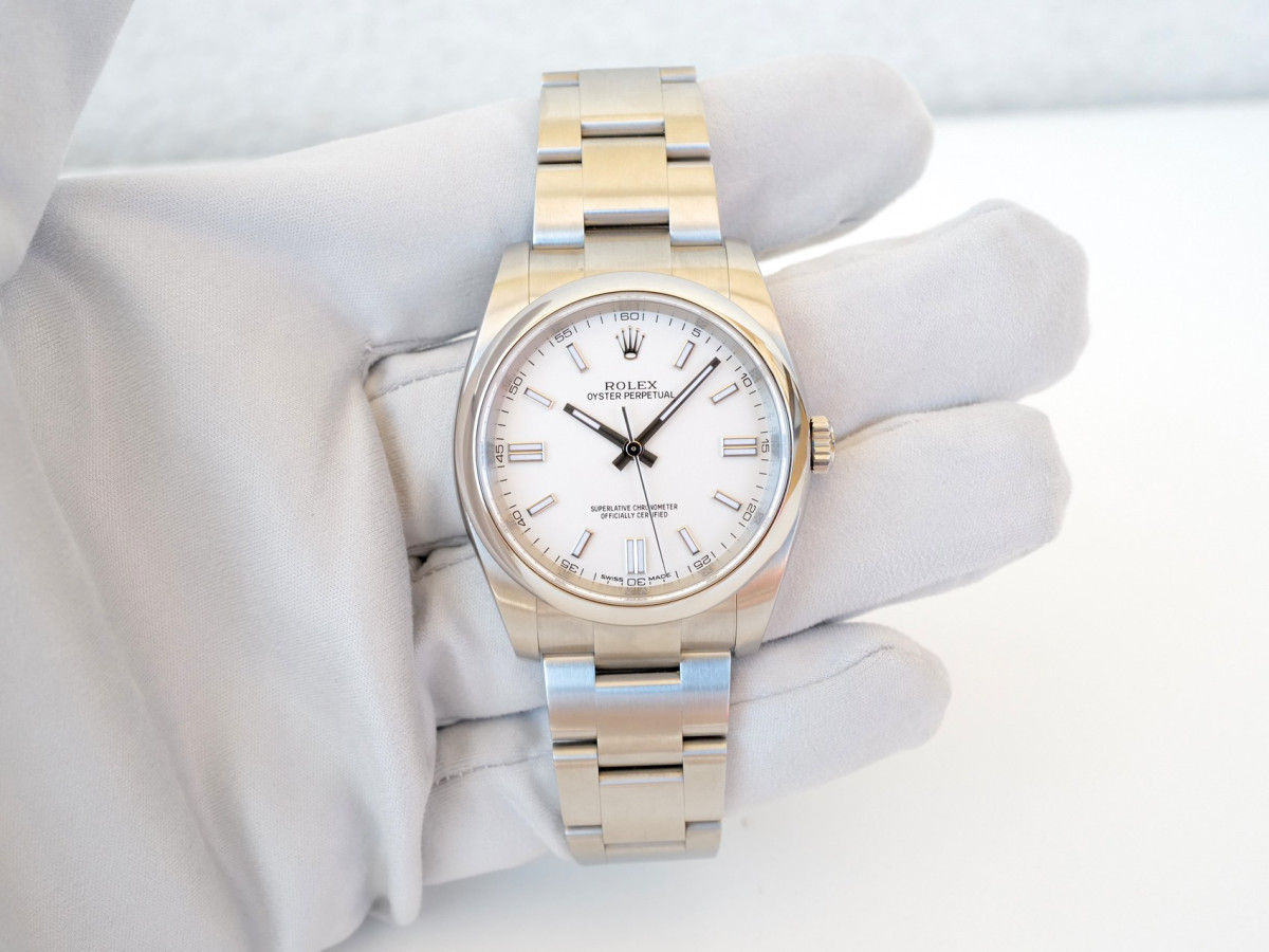 Часы Rolex Oyster Perpetual 36 White Dial[8]