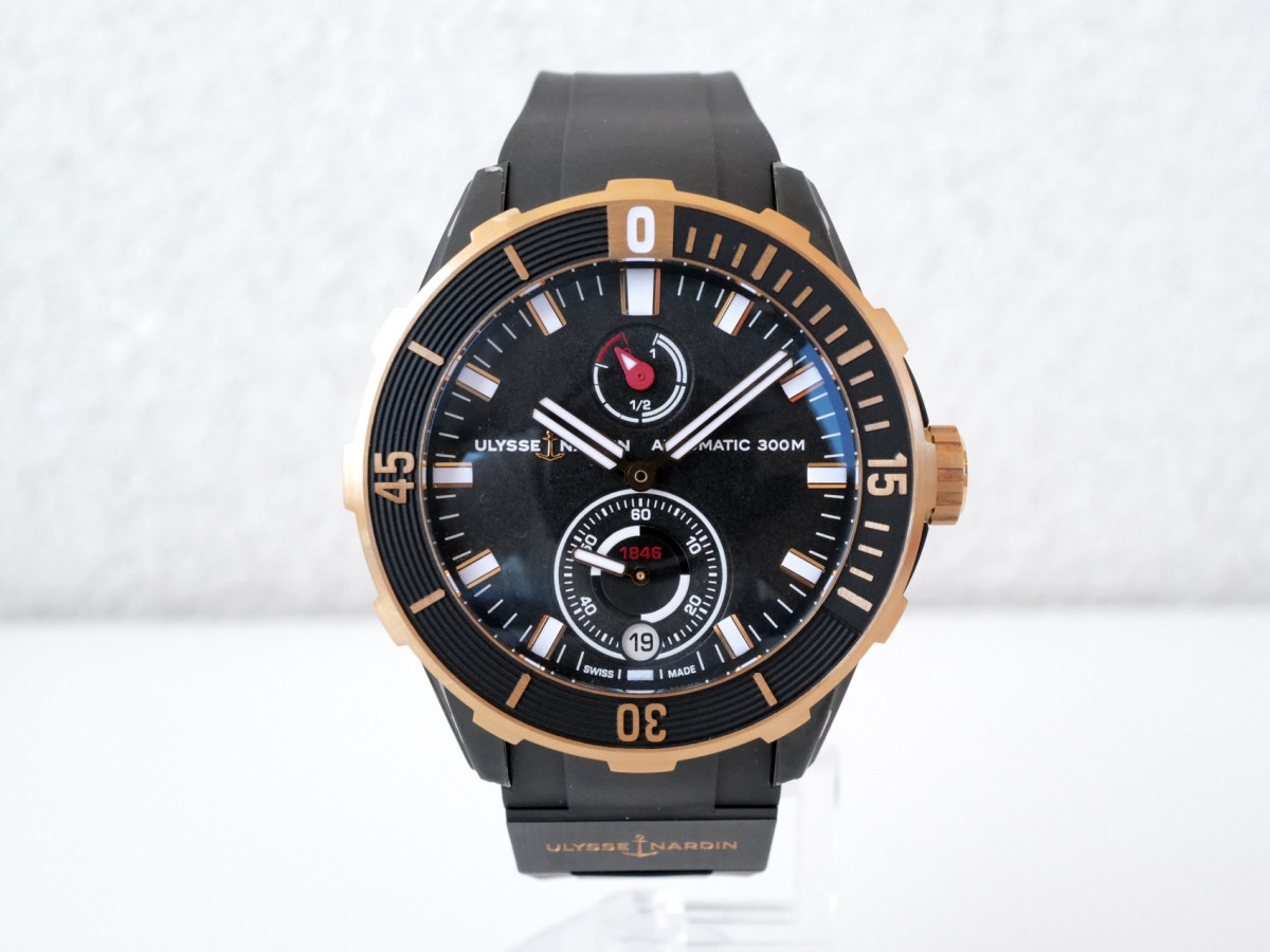 Купить часы Ulysse Nardin Diver Titanium 18K Rose Gold 44 NEW
