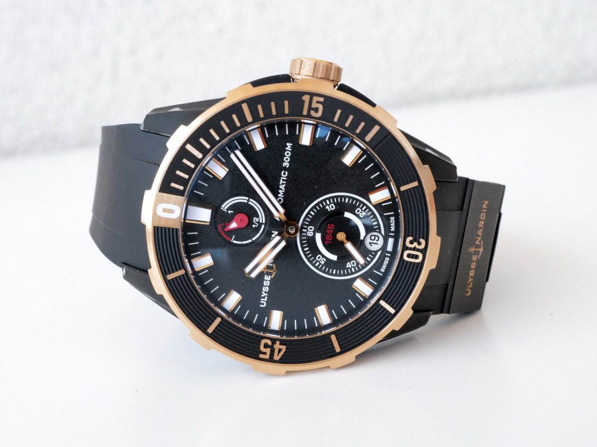 Часы Ulysse Nardin Diver Titanium 18K Rose Gold 44 NEW