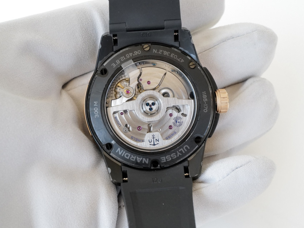 Часы Ulysse Nardin Diver Titanium 18K Rose Gold 44 NEW[3]