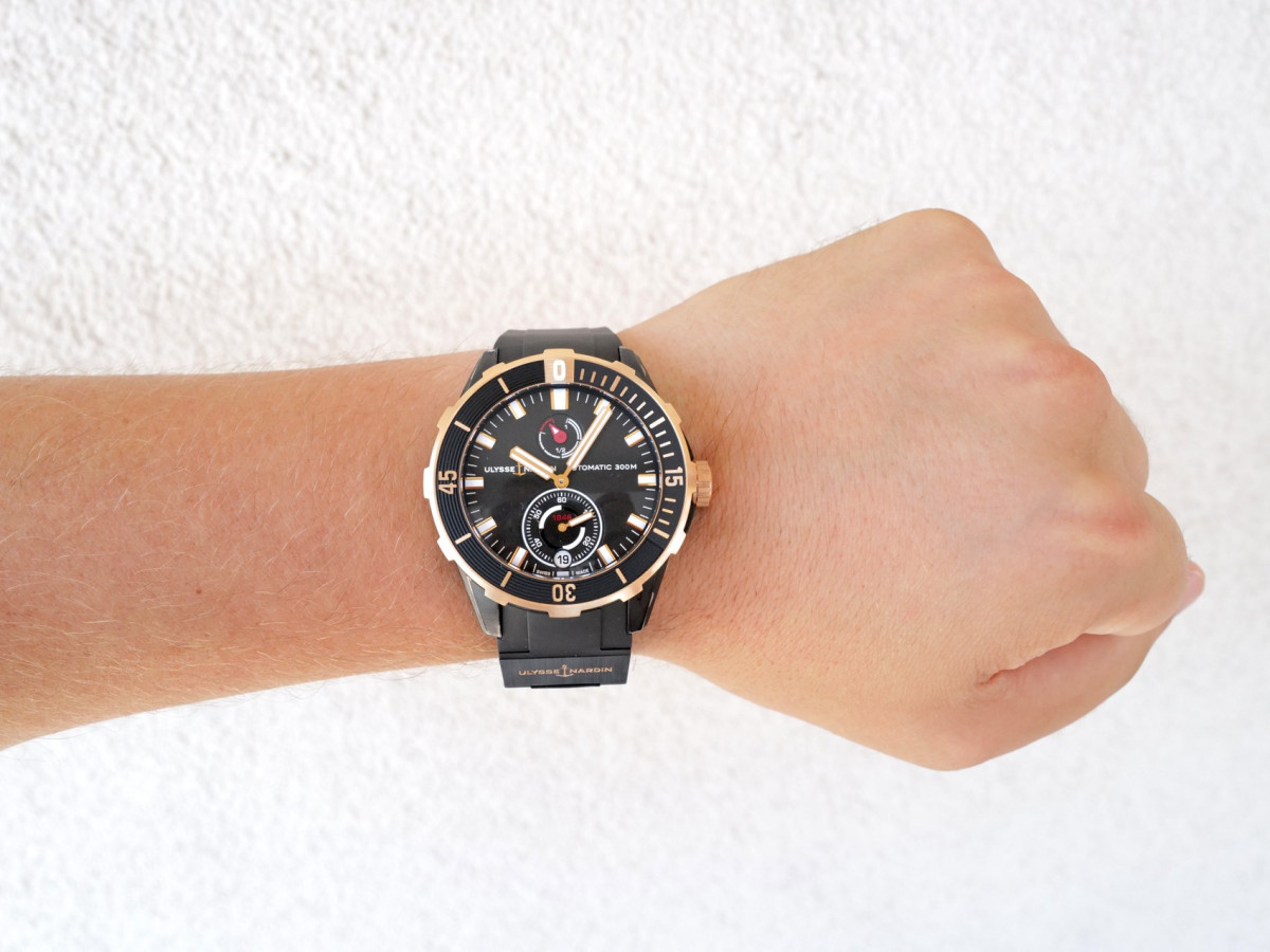 Часы Ulysse Nardin Diver Titanium 18K Rose Gold 44 NEW[4]