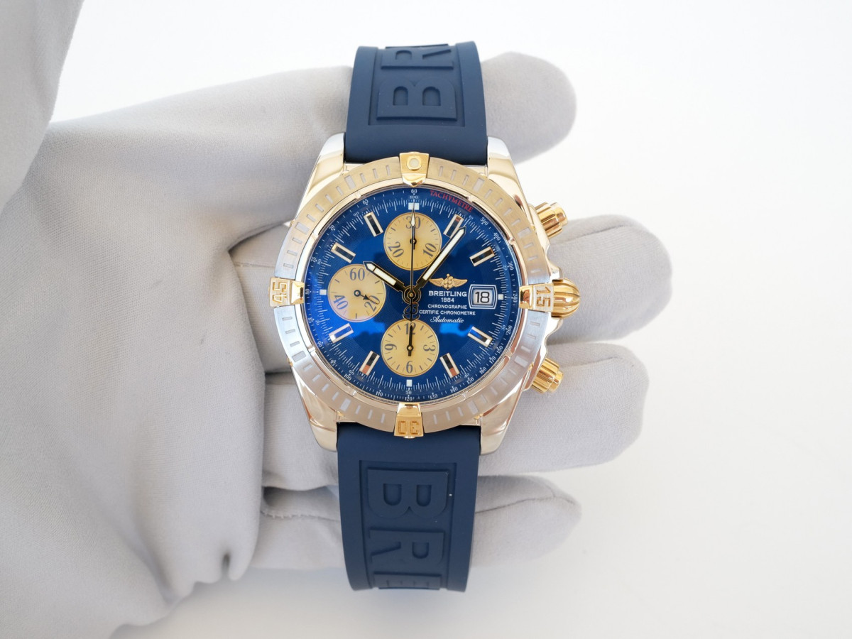 Часы Breitling Chronomat Evolution 44 Steel 18k Yellow Gold[8]