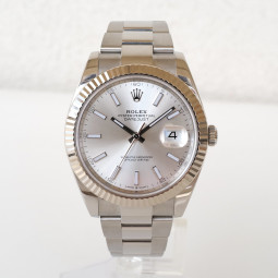 Швейцарський годинник Rolex Datejust 41 mm Silver Dial Oyster