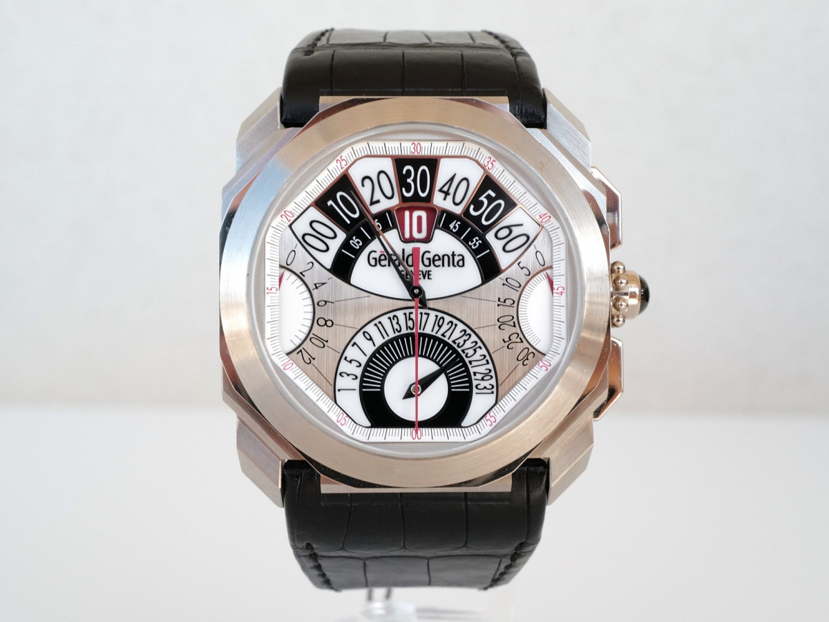 Купити годинник Gérald Genta Octo Quatro Retro Chronograph Jumping Hour 18K White Gold
