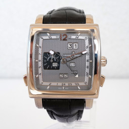 Швейцарские часы Ulysse Nardin Classic Quadrato Dual Time GMT Perpetual Calendar 18K White Gold