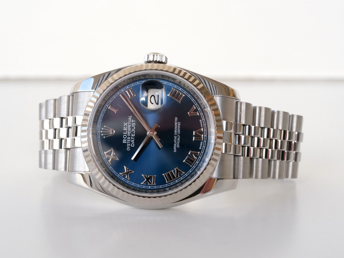 Годинник Rolex Datejust 36mm Jubilee Steel Blue Roman Dial