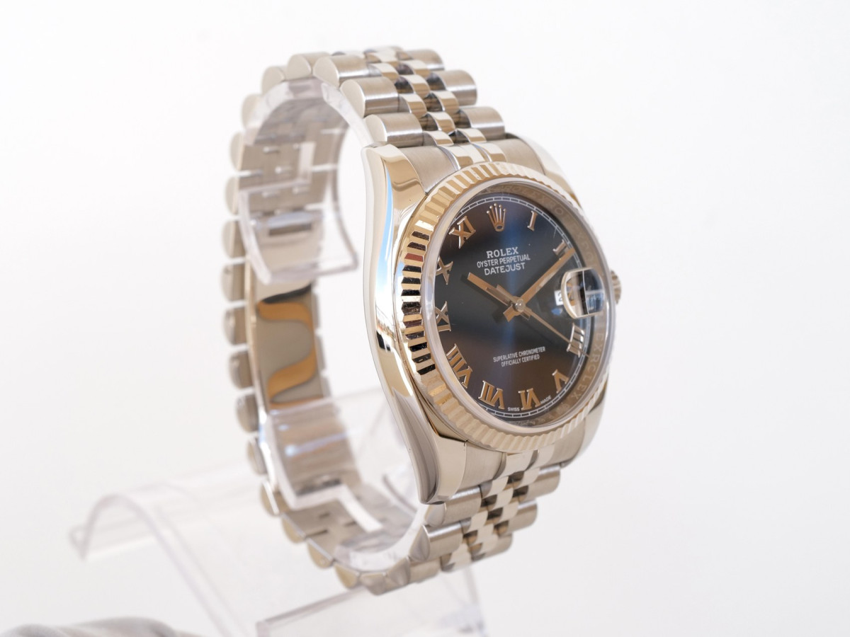 Годинник Rolex Datejust 36mm Jubilee Steel Blue Roman Dial[6]