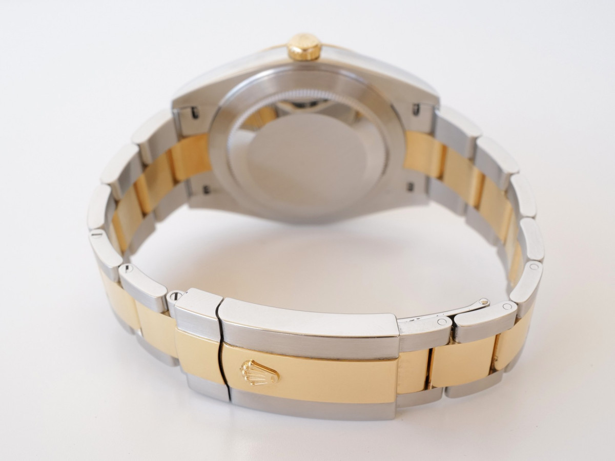 Годинник Rolex Datejust 41mm Oyster Steel 18K Yellow Gold Black Dial[2]