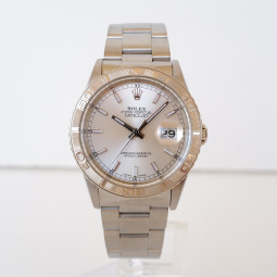 Швейцарський годинник Rolex Datejust Turn-O-Graph 36mm Oyster Steel 18K White Gold Bezel