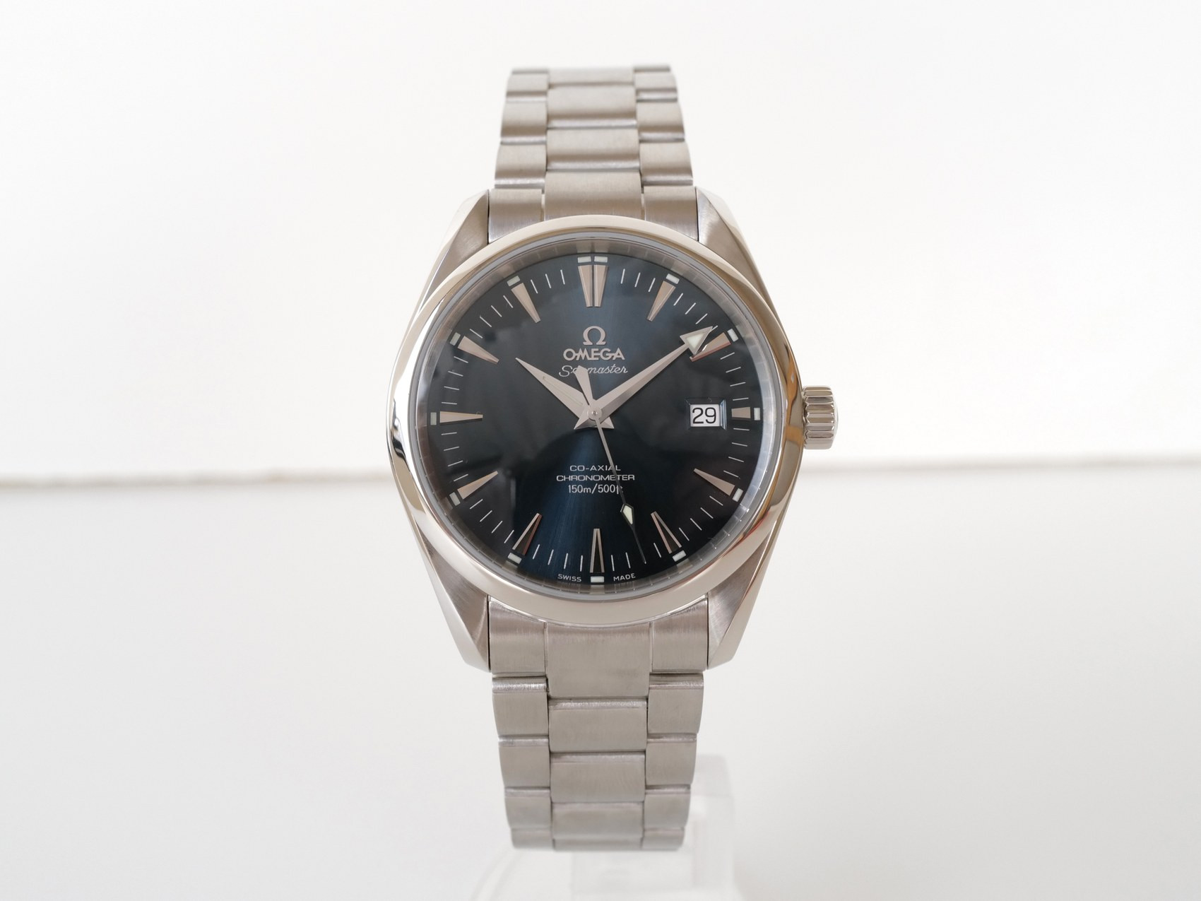 Часы Omega Seamaster Aqua Terra Co-axial Blue Dial 39mm: купить по