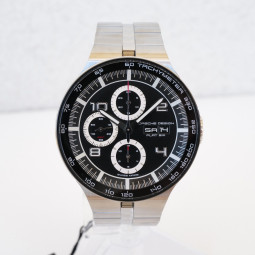 Швейцарський годинник Porsche Design Flat Six Chronograph Steel Dlack Dial 44mm