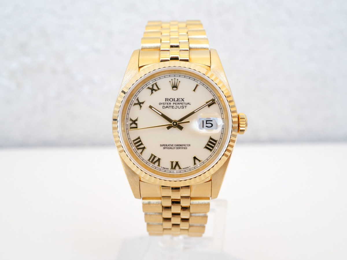 Купити годинник Rolex Datejust 36 Jubilee 18K Yellow Gold Cream Ivory Roman Dial