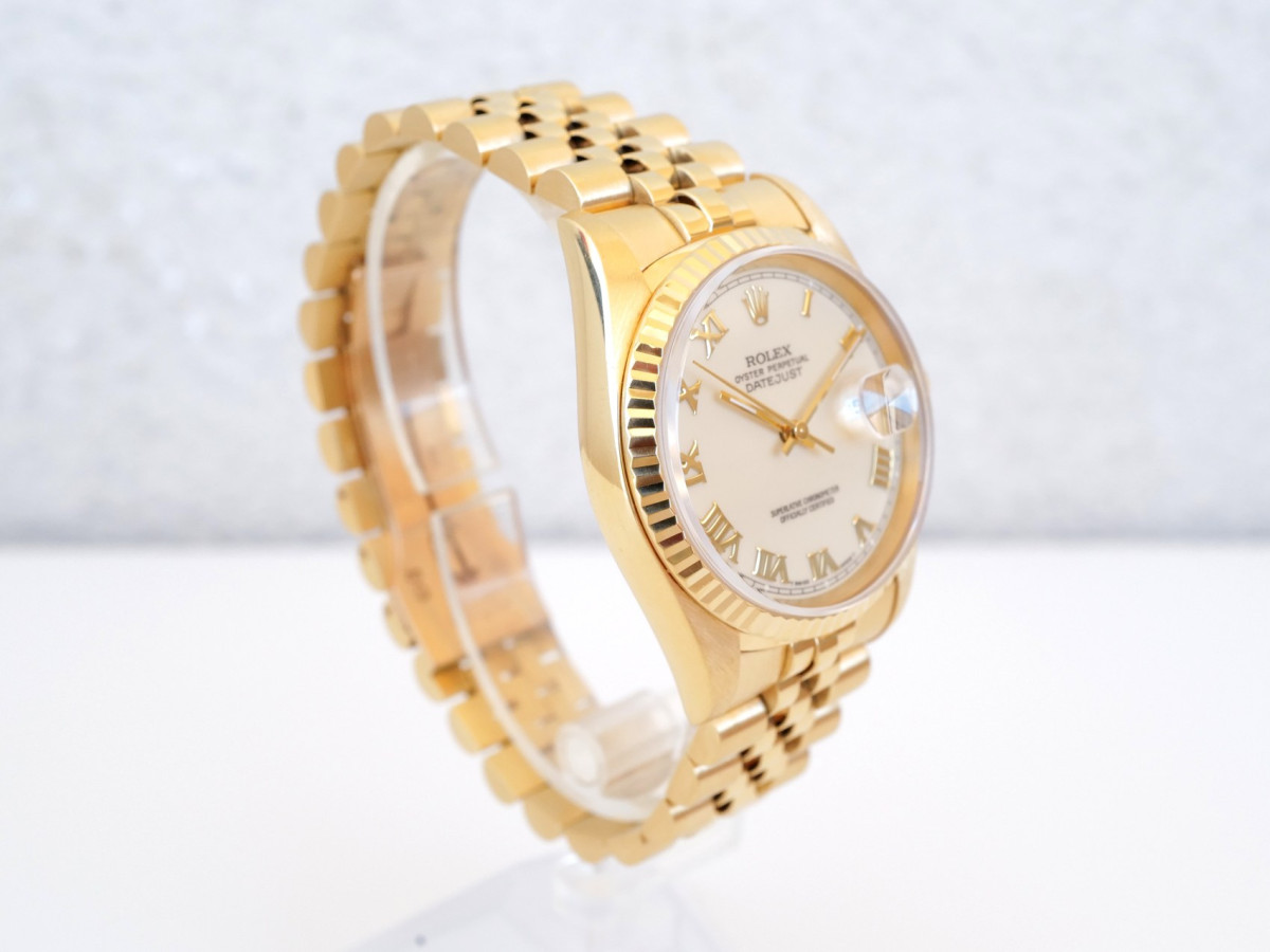 Годинник Rolex Datejust 36 Jubilee 18K Yellow Gold Cream Ivory Roman Dial[6]