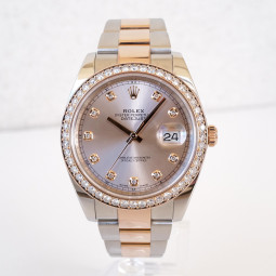 Швейцарський годинник Rolex Datejust 41 mm Oyster Sundust Diamond Dial Bezel