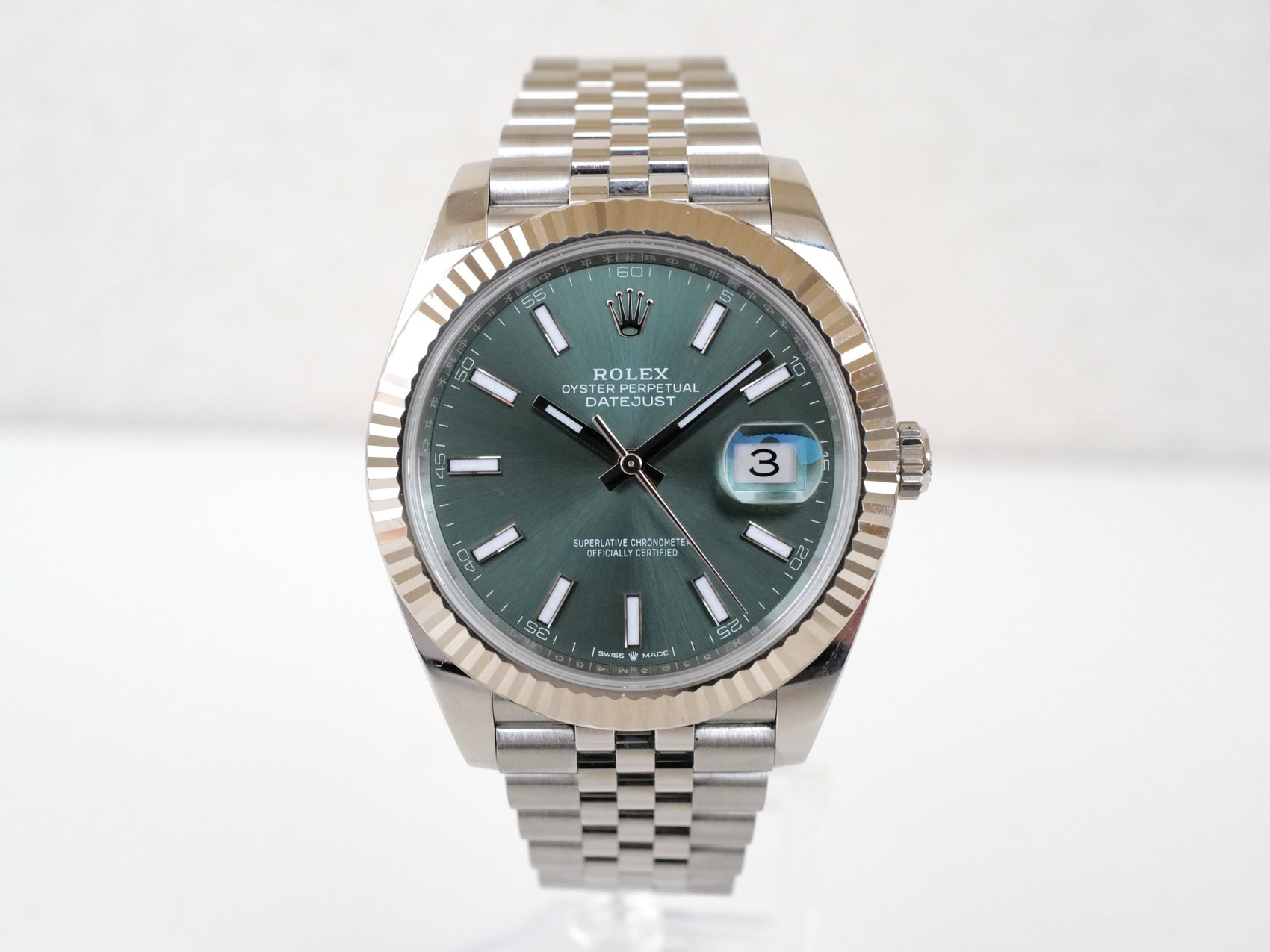 Часы Rolex Datejust 41 mm Mint Green Dial Jubilee (2025): купить