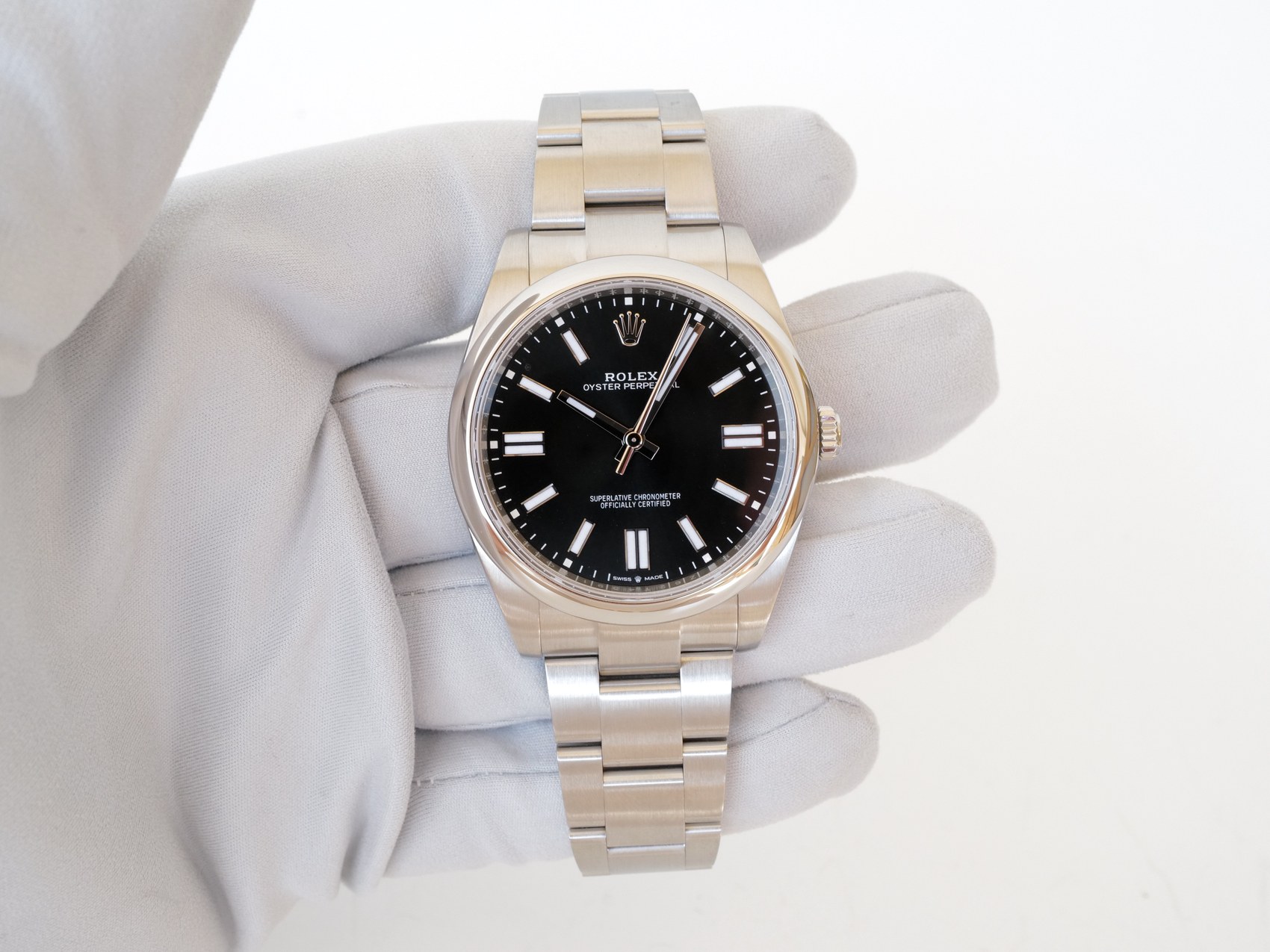 Часы Rolex Oyster Perpetual 41 mm Black Dial (2024) NEW: купить по